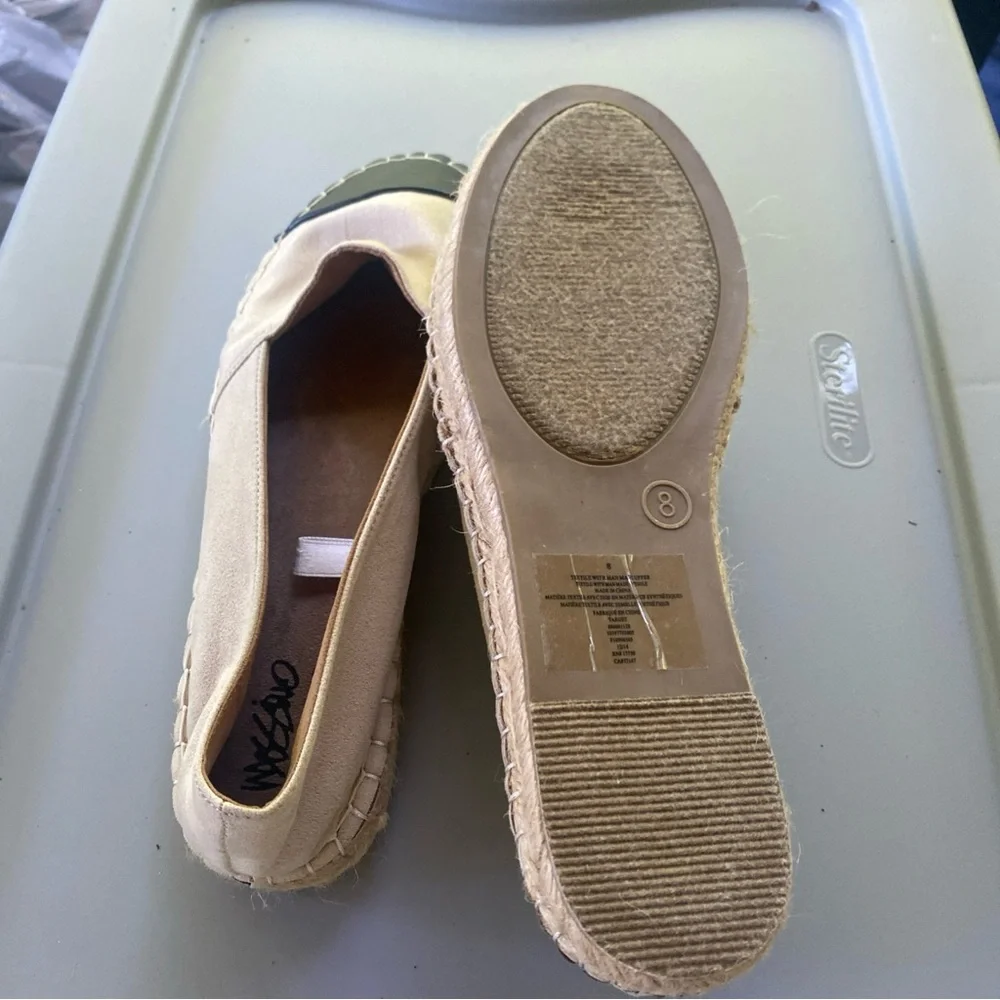Women's Cream and Brown  Espadrilles